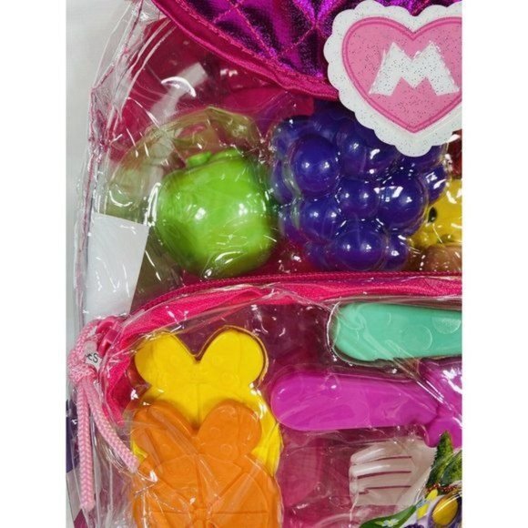 Disney Junior Minnie Backpack Picnic Playset 18 Piece Set - Picture 12 of 16